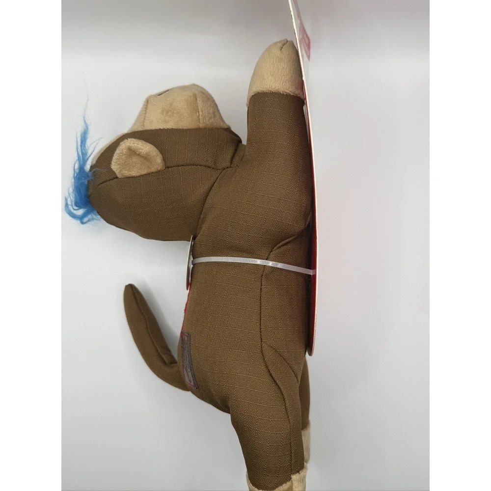 KONG Cozie Ultra Megan Monkey Dog Toy Large Squeaky Ripstop Brown Blue